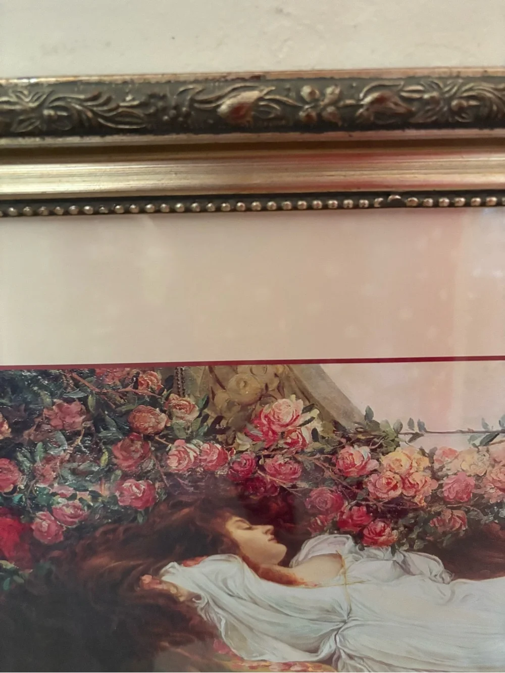 Sleeping Beauty Art Print Framed Spence + Happily Ever After Pillow PICK UP ONL